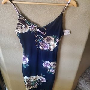 NWT multi colored spaghetti strap dress